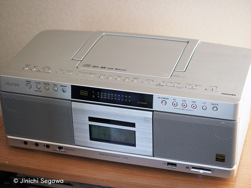 ハイレゾ対応 CDカセットレコーダー 東芝 TY-AK2